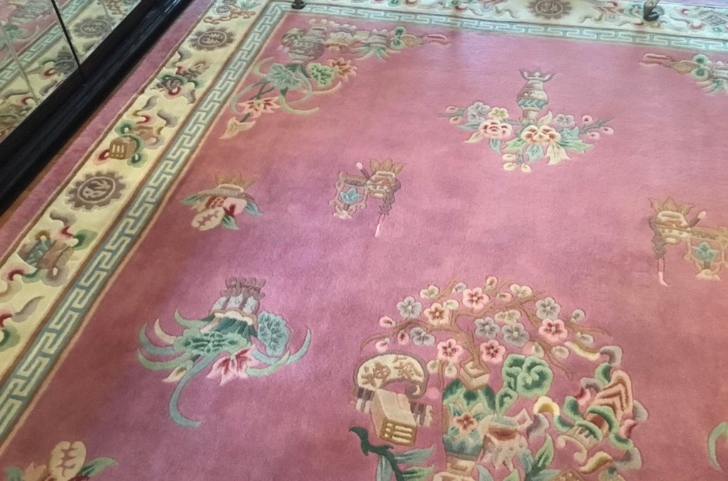 light red color Afghan carpet