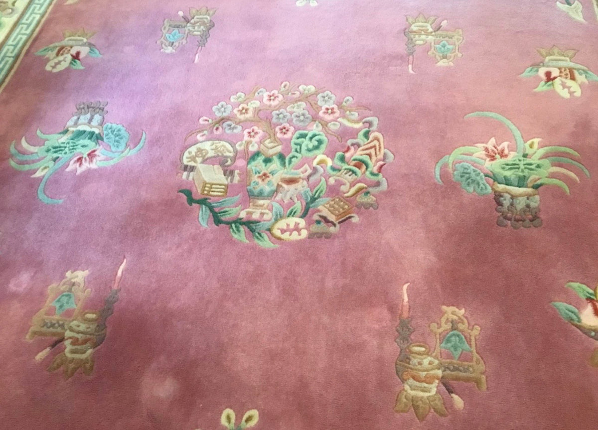 light red color Afghan carpet